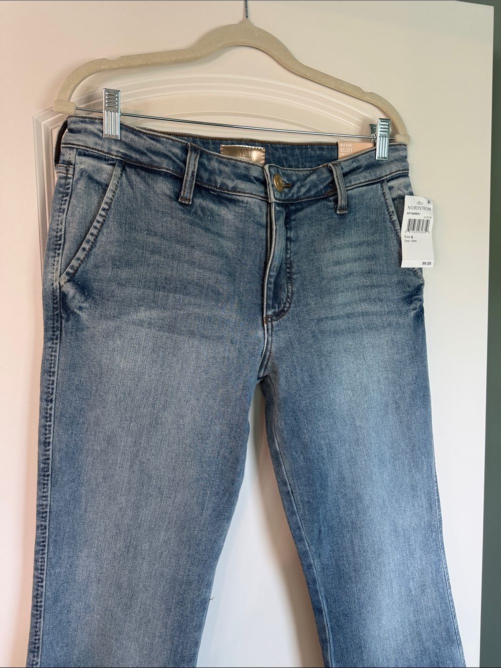 Nordstrom Light Wash Straight-Leg Jeans in Blue